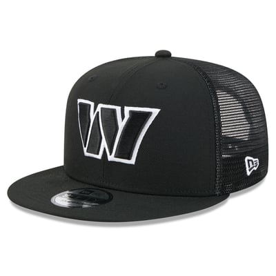 Washington Commanders New Era 9FIFTY Snapback Trucker Hat - Black/White