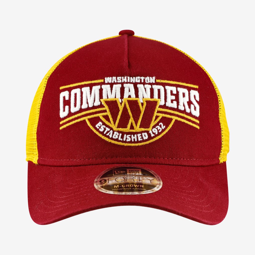 Washington Commanders New Era 9FORTY A-Frame Adjustable Hat - Burgundy

