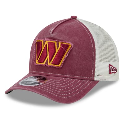  Washington Commanders New Era Fan 9FORTY A-Frame Trucker Adjustable Hat - Burgundy
