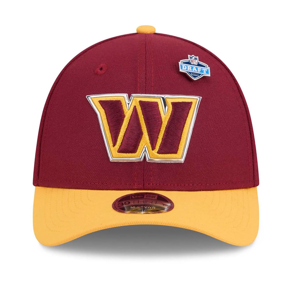  Washington Commanders New Era 2026 NFL Draft 39THIRTY M-Crown Flex Hat - Burgundy/Gold