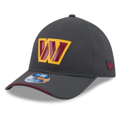 Washington Commanders New Era 2026 Sideline Cold Weather  39THIRTY M-Crown Stretch Hat - Charcoal
