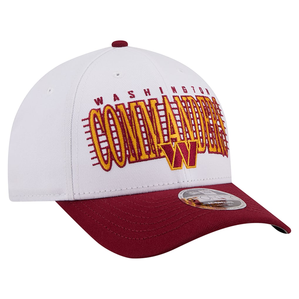 Washington Commanders New Era Loyal 9FORTY M-Crown Adjustable Hat - White/Burgundy