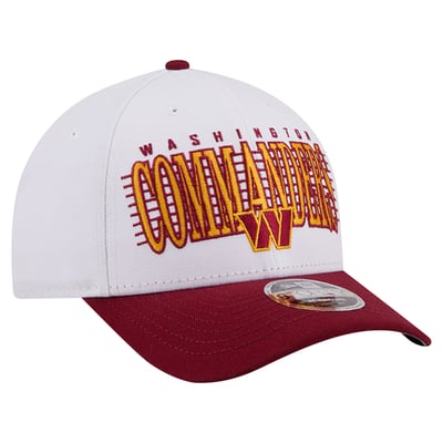Washington Commanders New Era Loyal 9FORTY M-Crown Adjustable Hat - White/Burgundy