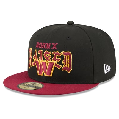 Washington Commanders New Era x Born x Raised 59FIFTY Fitted Hat - Black/Burgundy