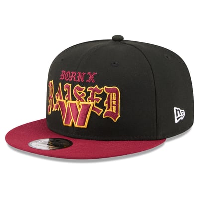 Washington Commanders New Era x Born x Raised 9FIFTY Snapback Hat - Black/Burgundy