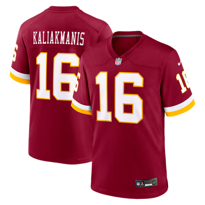 Athan Kaliakmanis Washington Commanders Nike Team Game Jersey - Burgundy