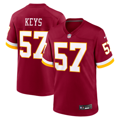 Austin Keys Washington Commanders Nike Team Game Jersey - Burgundy