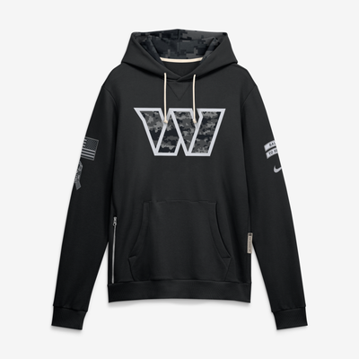  Washington Commanders Nike 2026 Salute to Service Sideline Dri-FIT Pullover Hoodie - Black