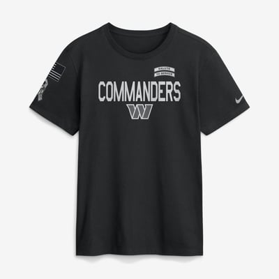  Washington Commanders Nike 2026 Salute to Service Sideline Dri-FIT T-Shirt - Black