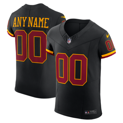 Washington Commanders Nike Alternate Vapor F.U.S.E. Elite Custom Jersey - Black