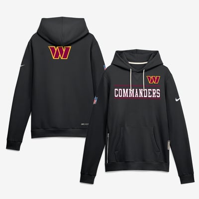 Washington Commanders Nike Standard Issue Replay Officials Alternate Dri-FIT Hoodie - Black