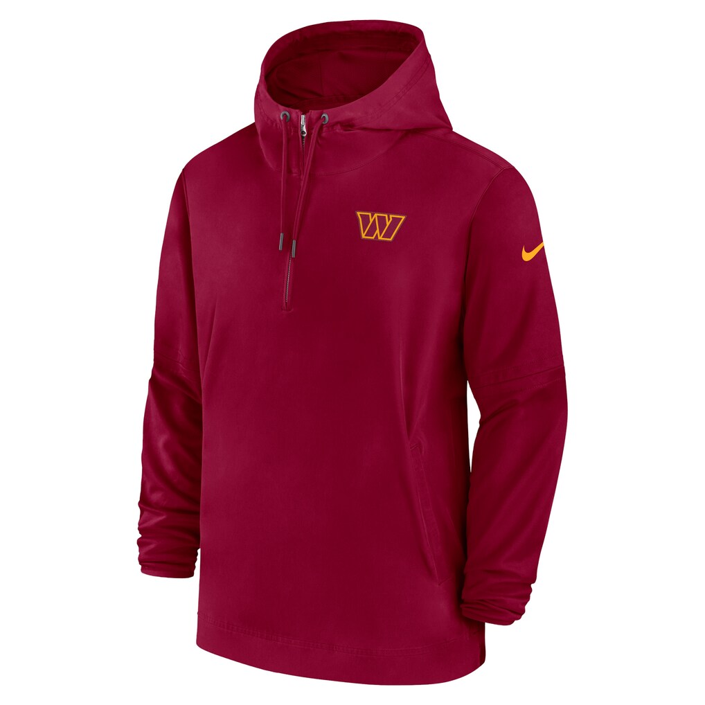 Washington Commanders Nike Sideline Half-Zip Hoodie - Burgundy