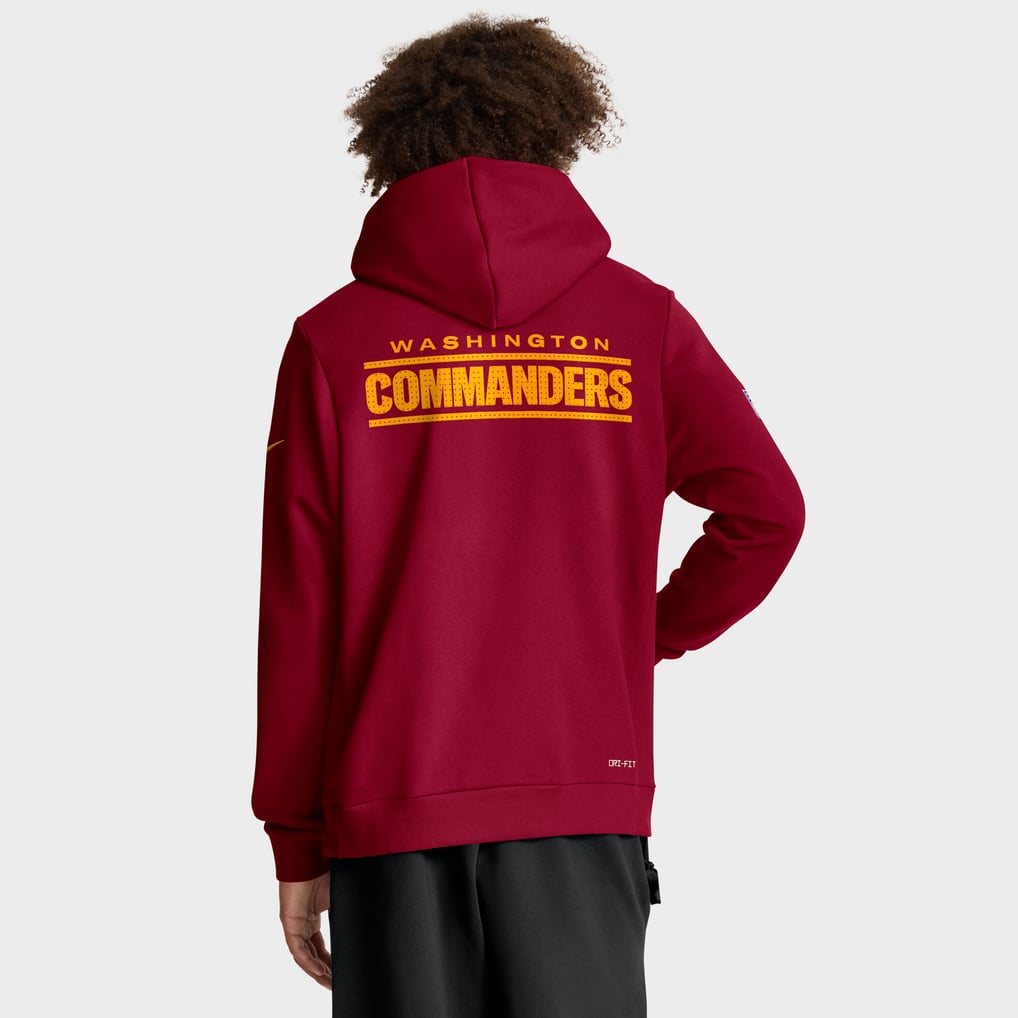 Washington Commanders Nike Sideline Standard Issue Initial Home Dri-FIT Hoodie - Burgundy