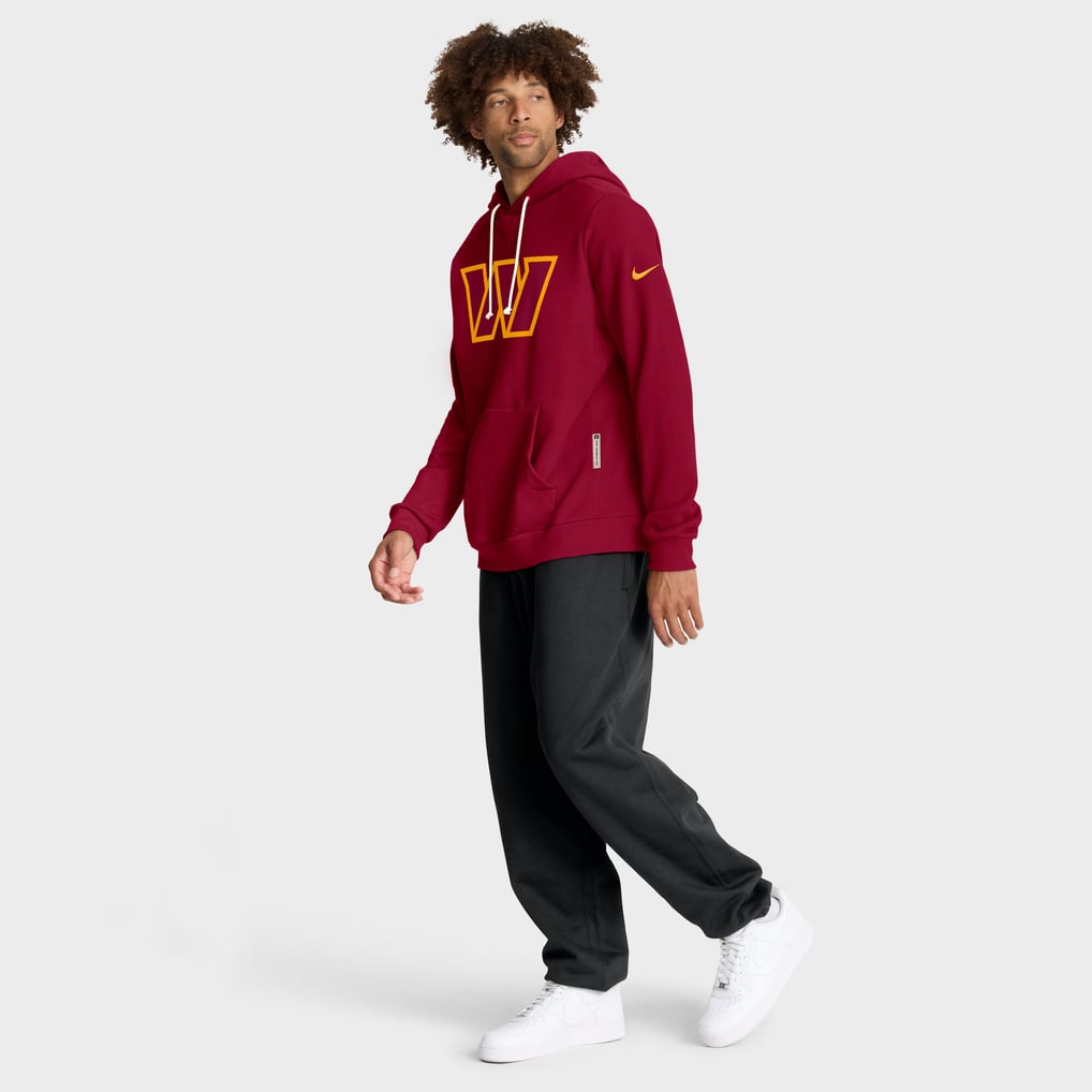 Washington Commanders Nike Sideline Standard Issue Initial Home Dri-FIT Hoodie - Burgundy