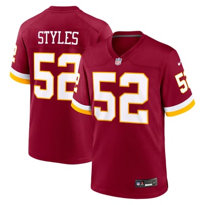 Sonny Styles Washington Commanders Nike Team Game Jersey - Burgundy