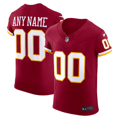 Washington Commanders Nike Vapor F.U.S.E. Elite Custom Jersey - Burgundy