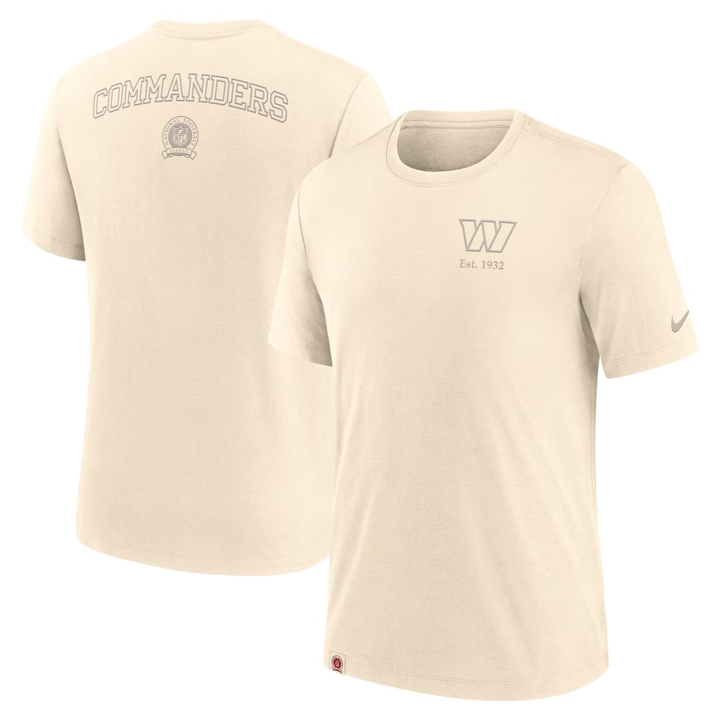 Washington Commanders Nike Glory Tri-Blend T-Shirt - Cream