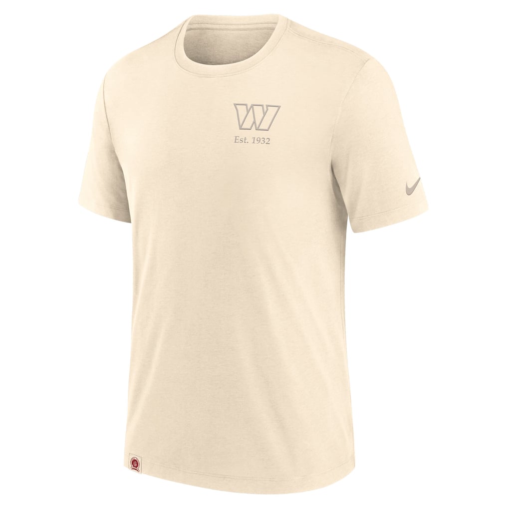 Washington Commanders Nike Glory Tri-Blend T-Shirt - Cream