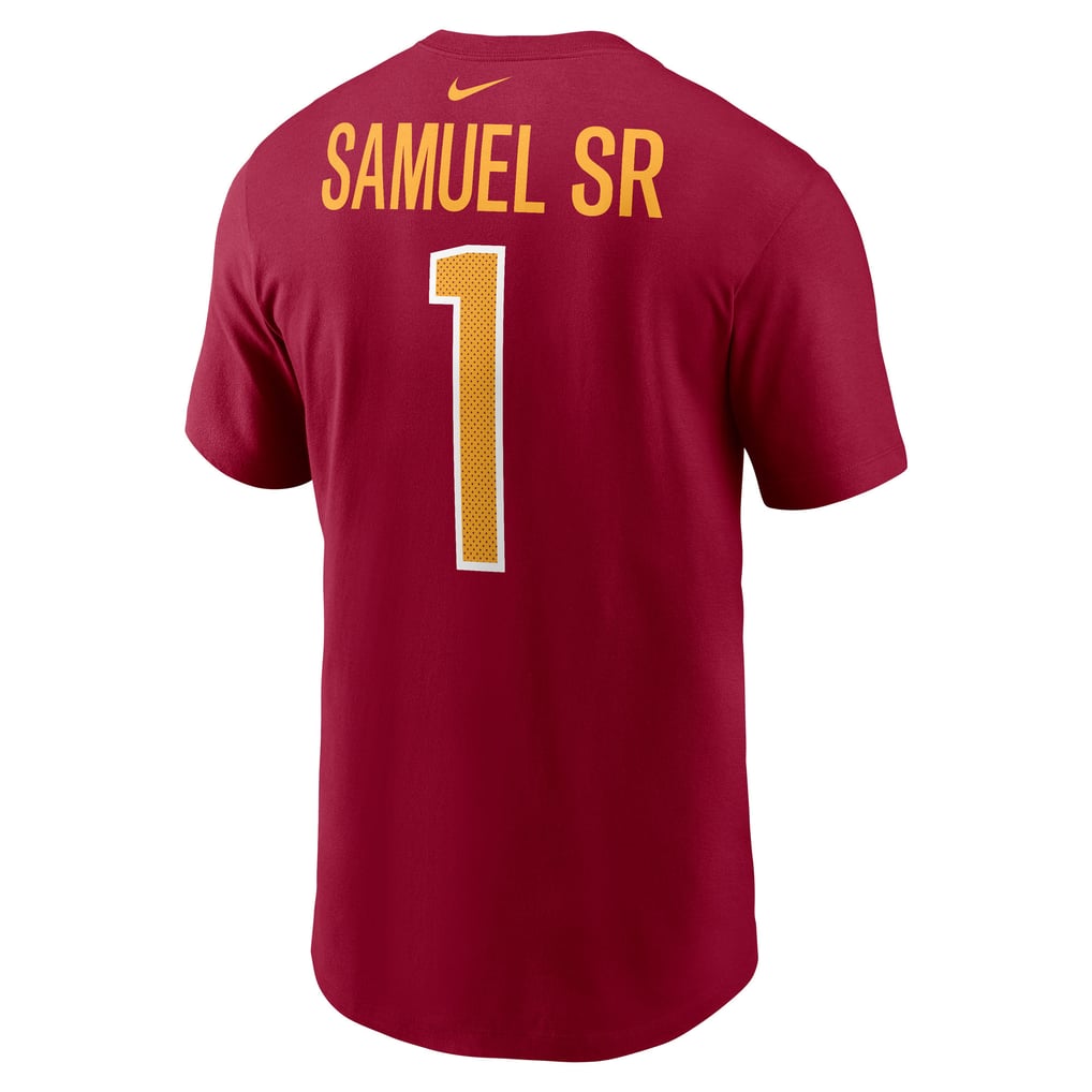 Deebo Samuel Sr Washington Commanders Nike Name & Number T-Shirt - Burgundy