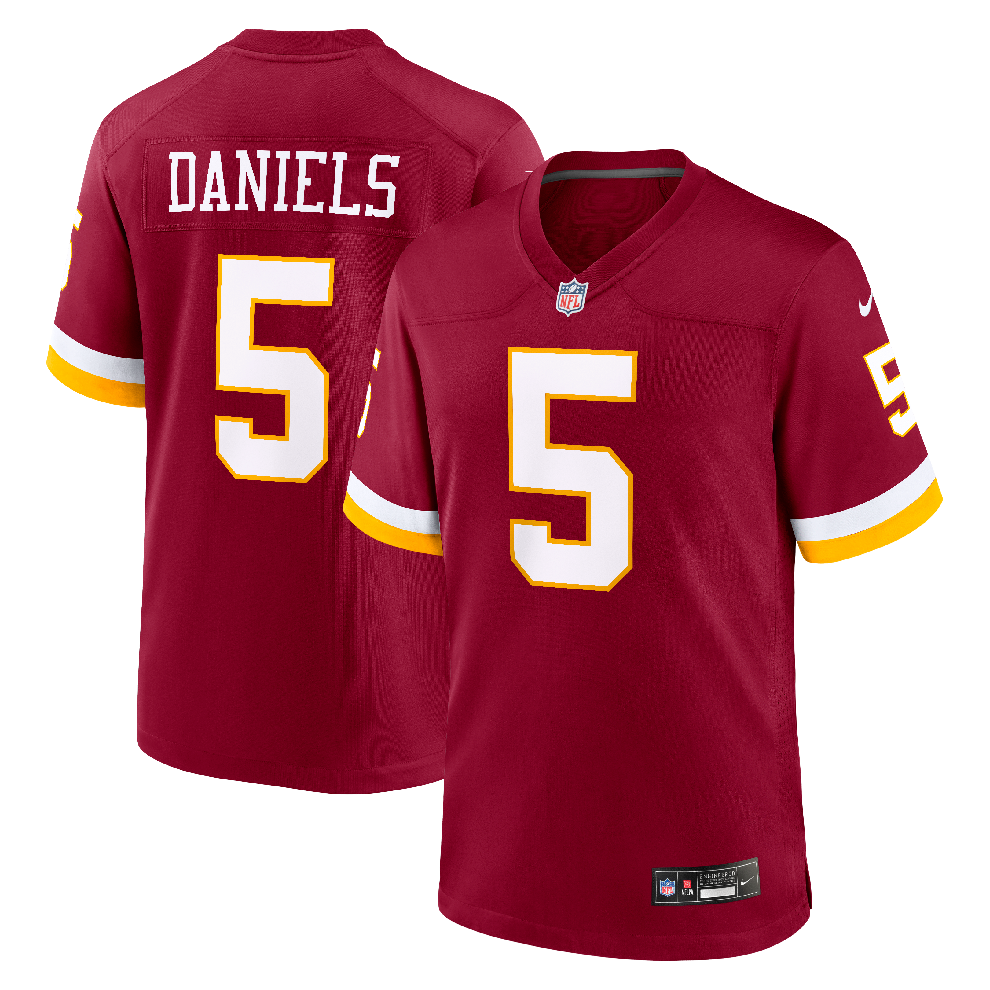 Jayden Daniels Washington Commanders Game Jersey Burgundy