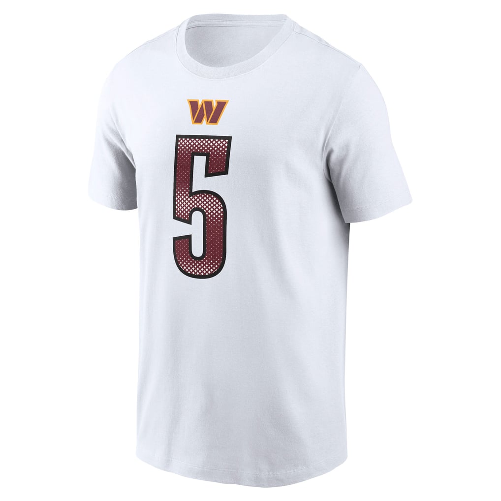 Jayden Daniels Washington Commanders Nike Name & Number T-Shirt - White