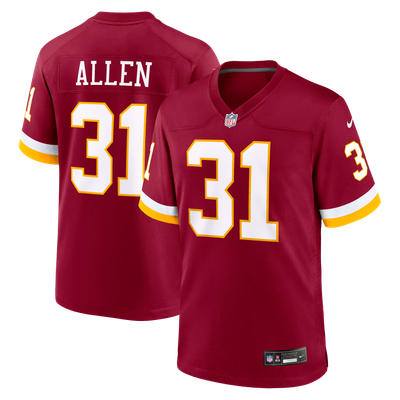 Kaytron Allen Washington Commanders Nike Team Game Jersey - Burgundy