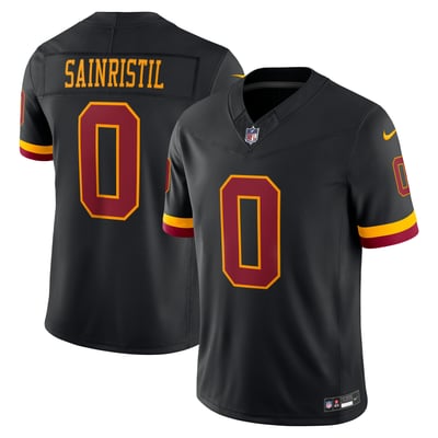 Mike Sainristil Washington Commanders Nike Alternate Vapor F.U.S.E. Stitched Limited Jersey - Black