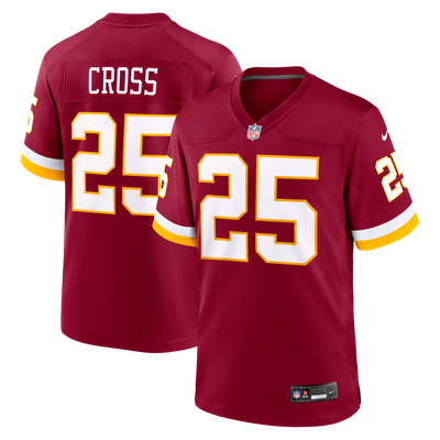 Nick Cross Washington Commanders Nike Team Game Jersey - Burgundy