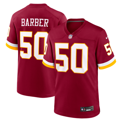 Ricky Barber Washington Commanders Nike Team Game Jersey - Burgundy