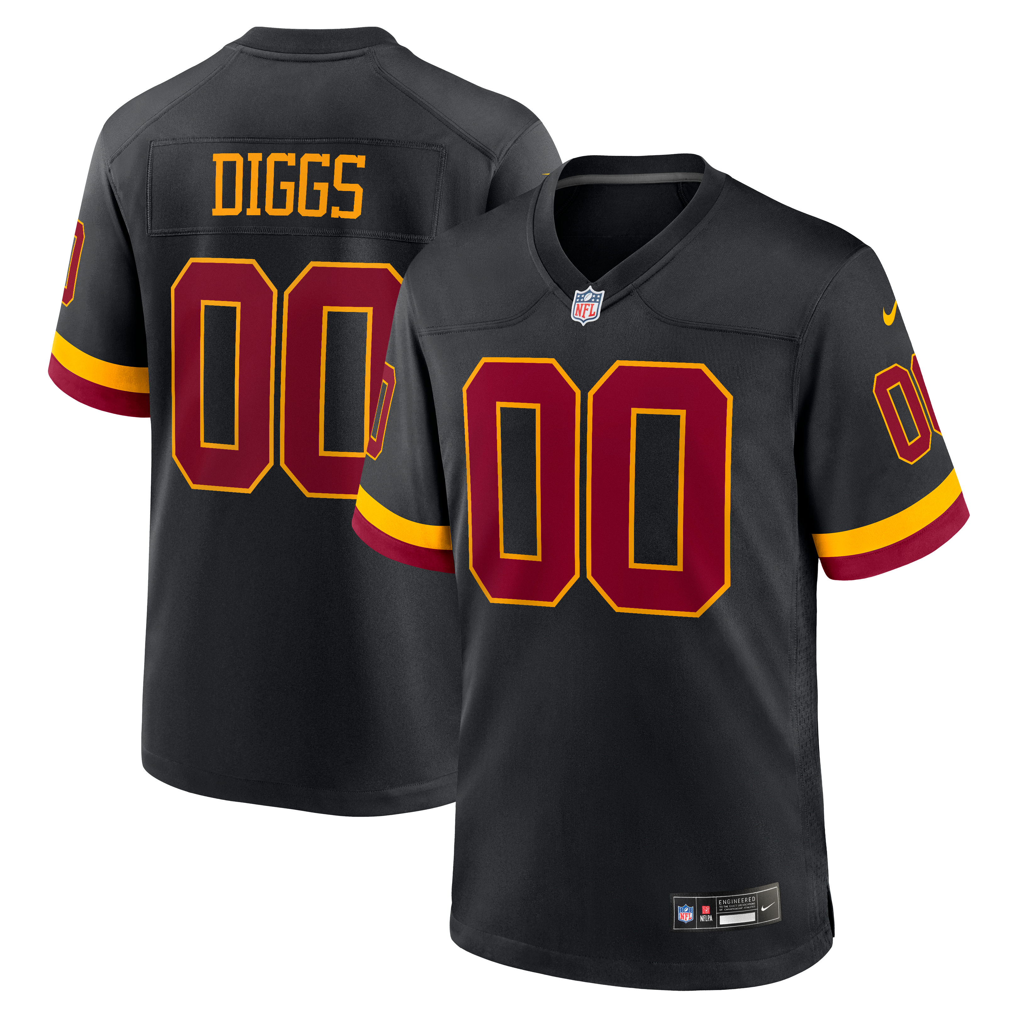 Stefon Diggs Washington Commanders Alternate Game Jersey Black