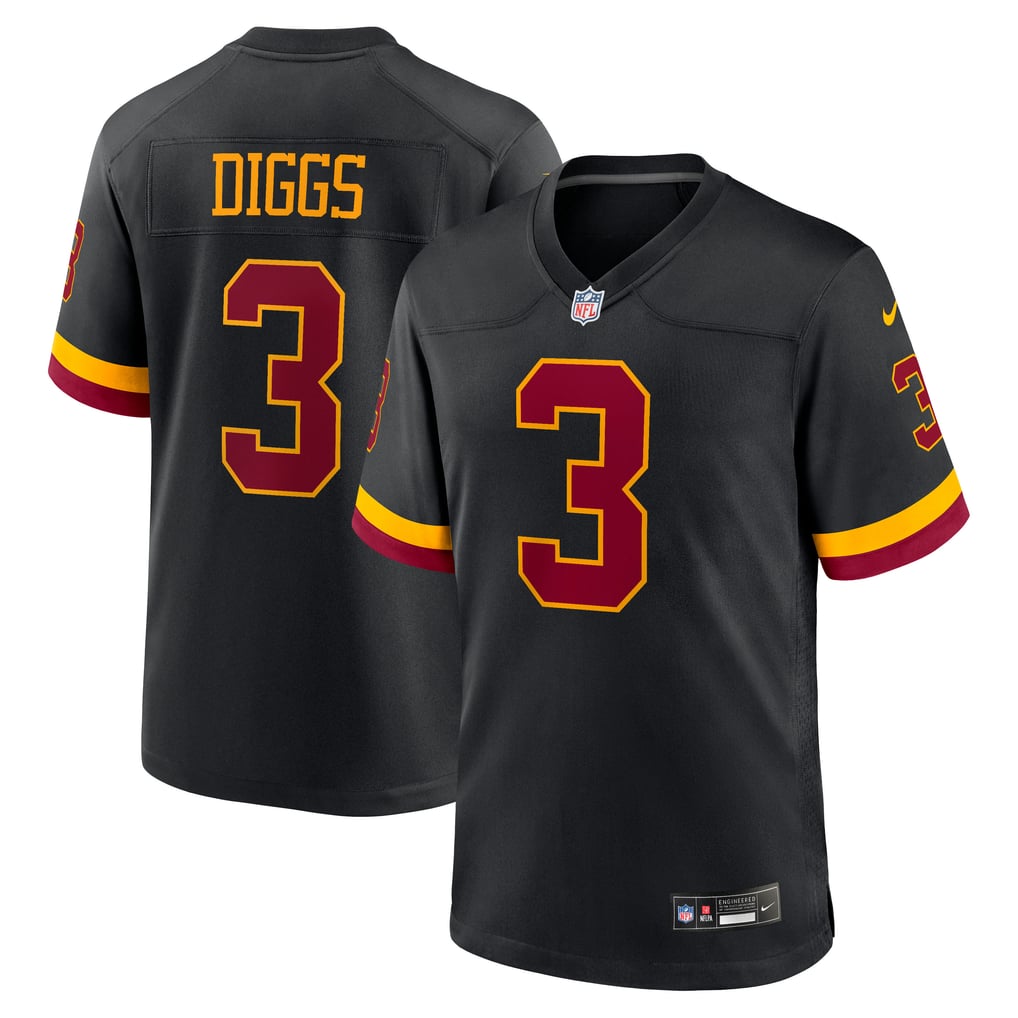 Men's Washington Commanders Stefon Diggs Nike Black Alternate Hail ...