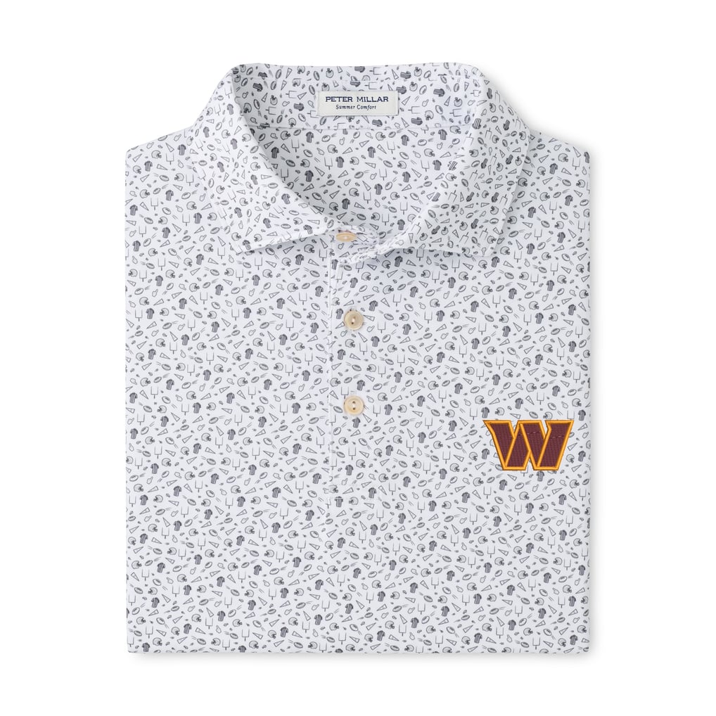 Washington Commanders Peter Millar Kick Off Performance Jersey Polo - Gray
