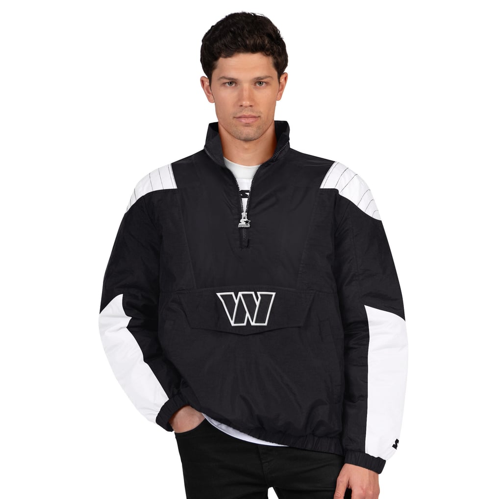 Washington Commanders Starter Gridiron Half-Zip Jacket - Black