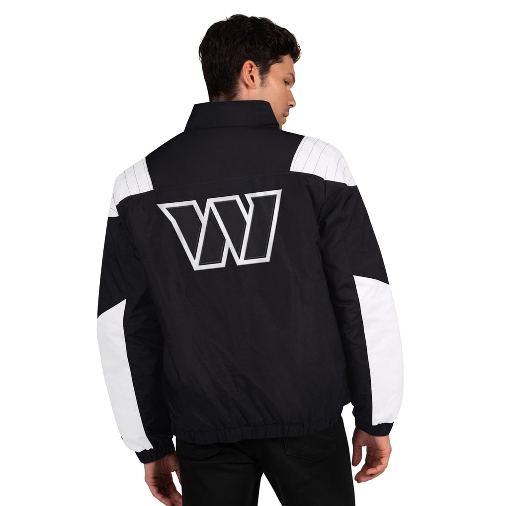 Washington Commanders Starter Gridiron Half-Zip Jacket - Black