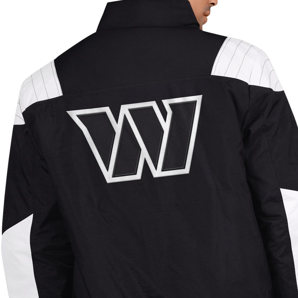 Washington Commanders Starter Gridiron Half-Zip Jacket - Black