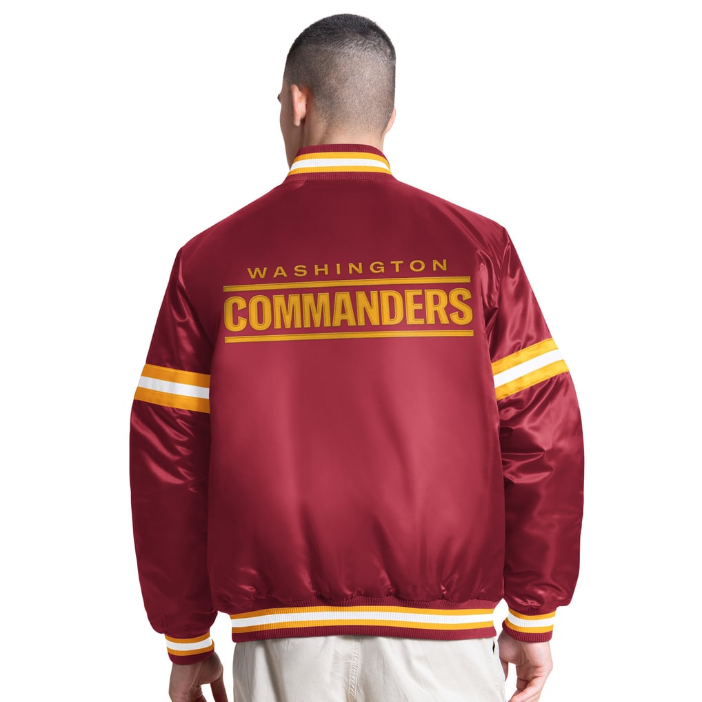 Washington Commanders Starter Courtside Varsity Full Snap Jacket - Burgundy