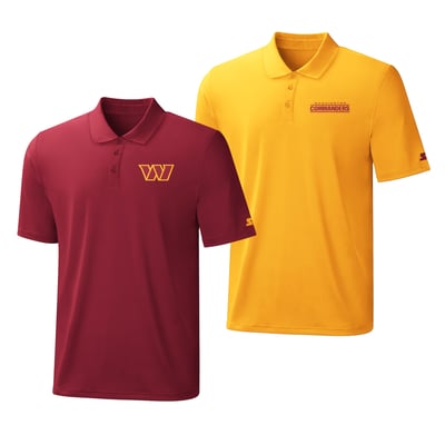  Washington Commanders Starter Two-Pack Logo Polo Set - Burgundy/Gold