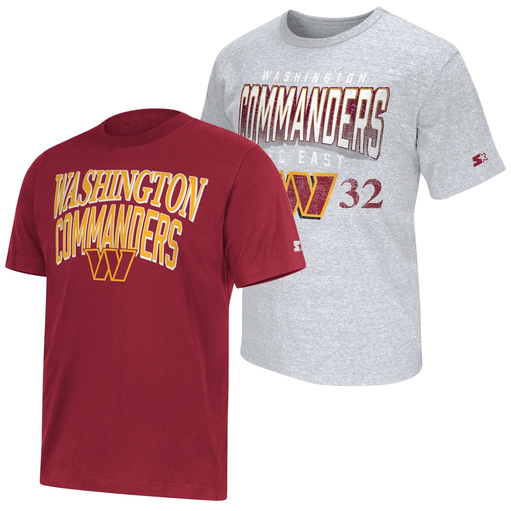  Washington Commanders Starter Two-Pack Logo T-Shirt Set - Burgundy/Heather Gray