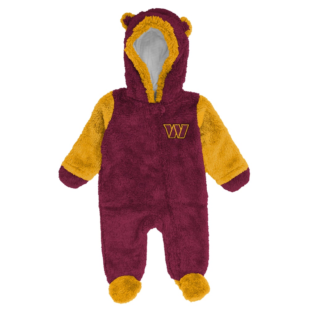 Washington Commanders Outerstuff  Newborn Teddy Fleece Bunting Full-Zip Sleeper - Burgundy