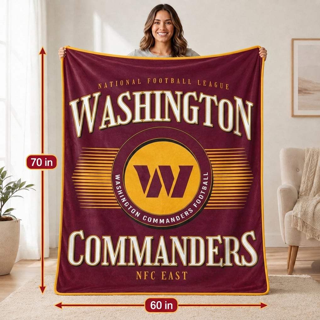Washington Commanders Pegasus Spotlight Arch 60" x 70" Ultra Soft Throw Blanket