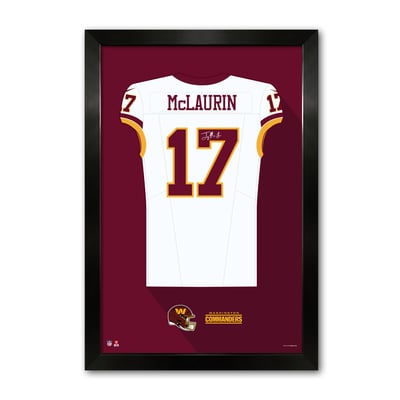 Terry McLaurin Washington Commanders 14" x 20" Framed Jersey Art Print