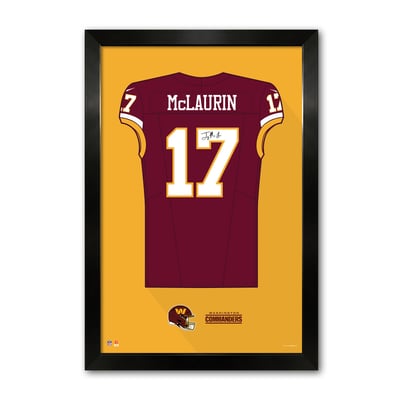 Terry McLaurin Washington Commanders 14" x 20" Framed Jersey Art Print