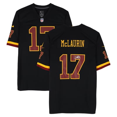 Terry McLaurin Washington Commanders Autographed Fanatics Authentic Black Nike 2026 Game Jersey 