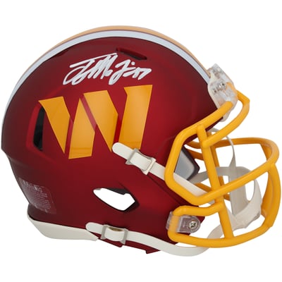 Terry McLaurin Washington Commanders Autographed Fanatics Authentic Riddell 2025 Alternate Speed Mini Helmet 