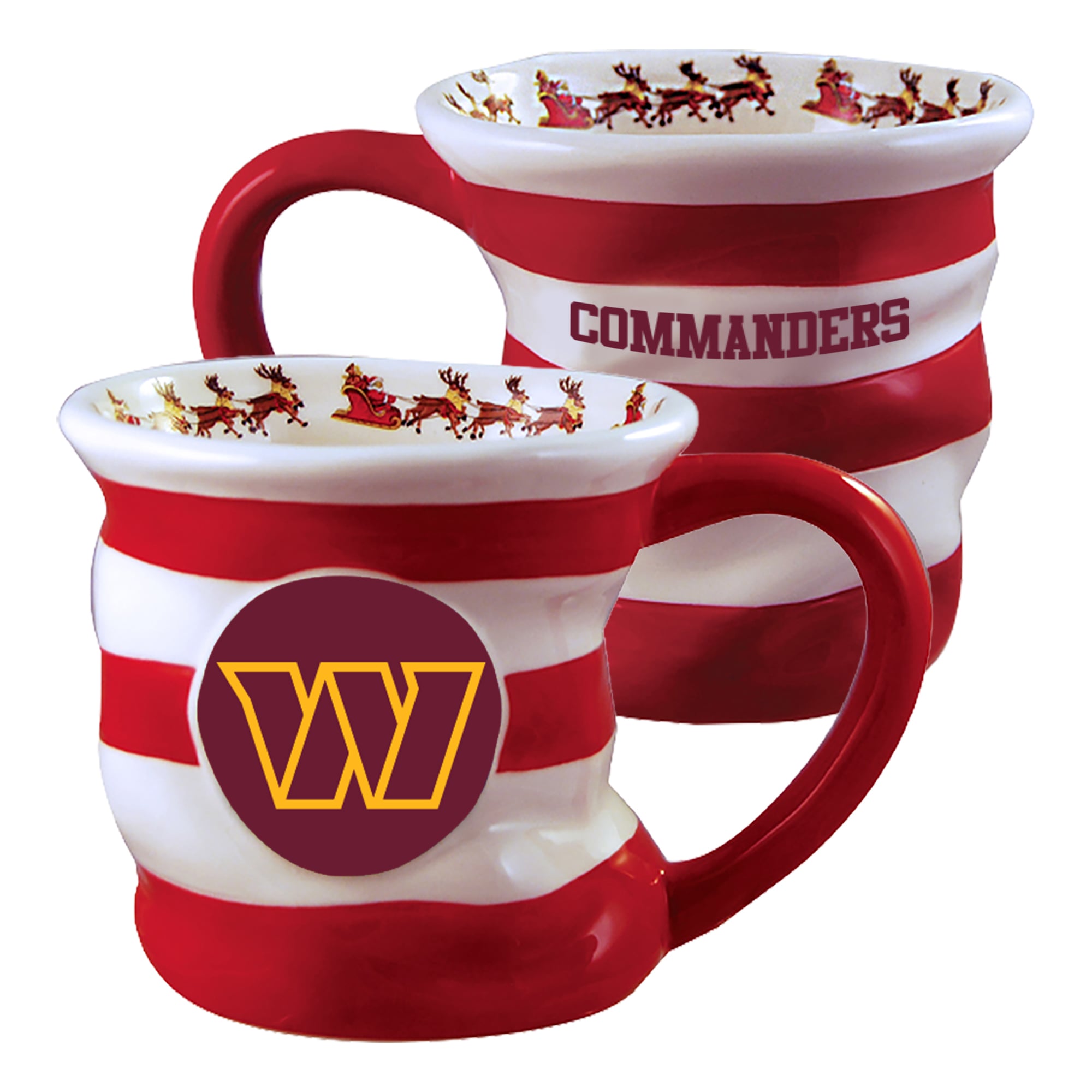 T Card Routine Sign Off The Memory Company Washington Commanders 18oz. Holiday Stocking Mug