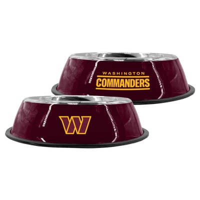 Washington Commanders The Memory Company 9" Stainless Steel Pet Bowl