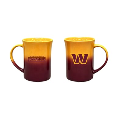 Washington Commanders The Memory Company Two-Pack 15oz. Ceramic Ombre Mug Set