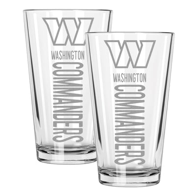 Washington Commanders The Memory Company Two-Piece 16oz. Pinnacle Pint Glass Set