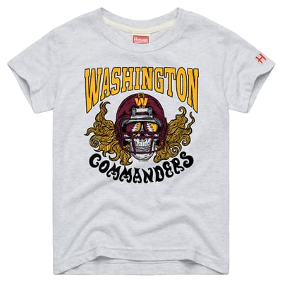  Washington Commanders Homage Toddler NFL x Grateful Dead Tri-Blend T-Shirt - Ash