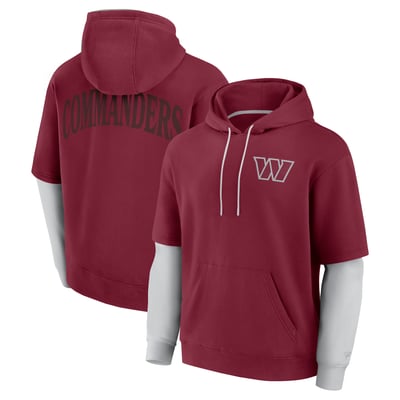  Washington Commanders Fanatics Unisex  Sleek Elements Pullover Hoodie - Burgundy